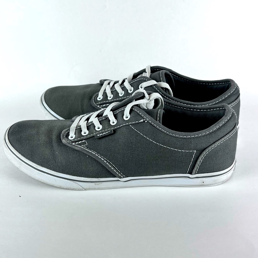 Vans Off The Wall Skate Shoes Grey TB4R Sneakers Womens size 9 Lace Up